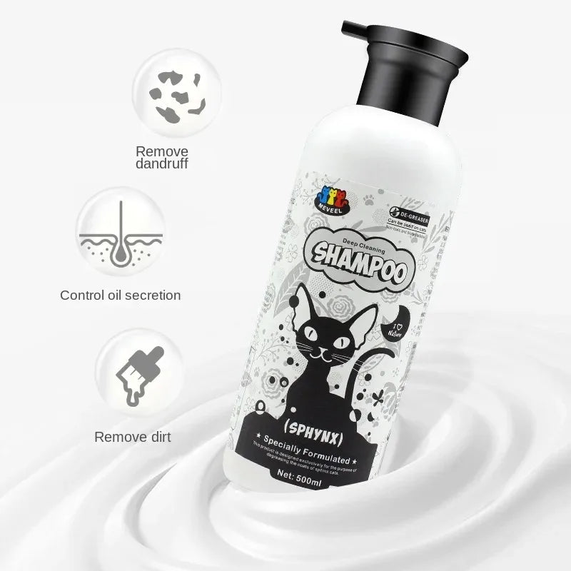 Waterless Cleansing Foam for Sphynx Cats – Oil Control