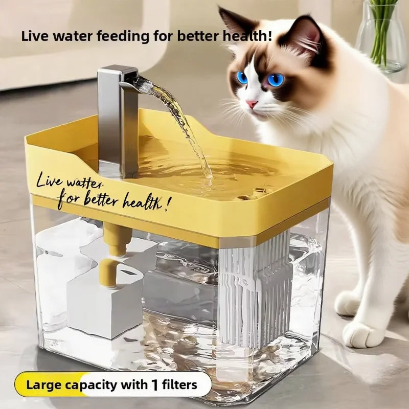 PureFlow™ Cat Water Fountain – 1.5L Smart Hydration