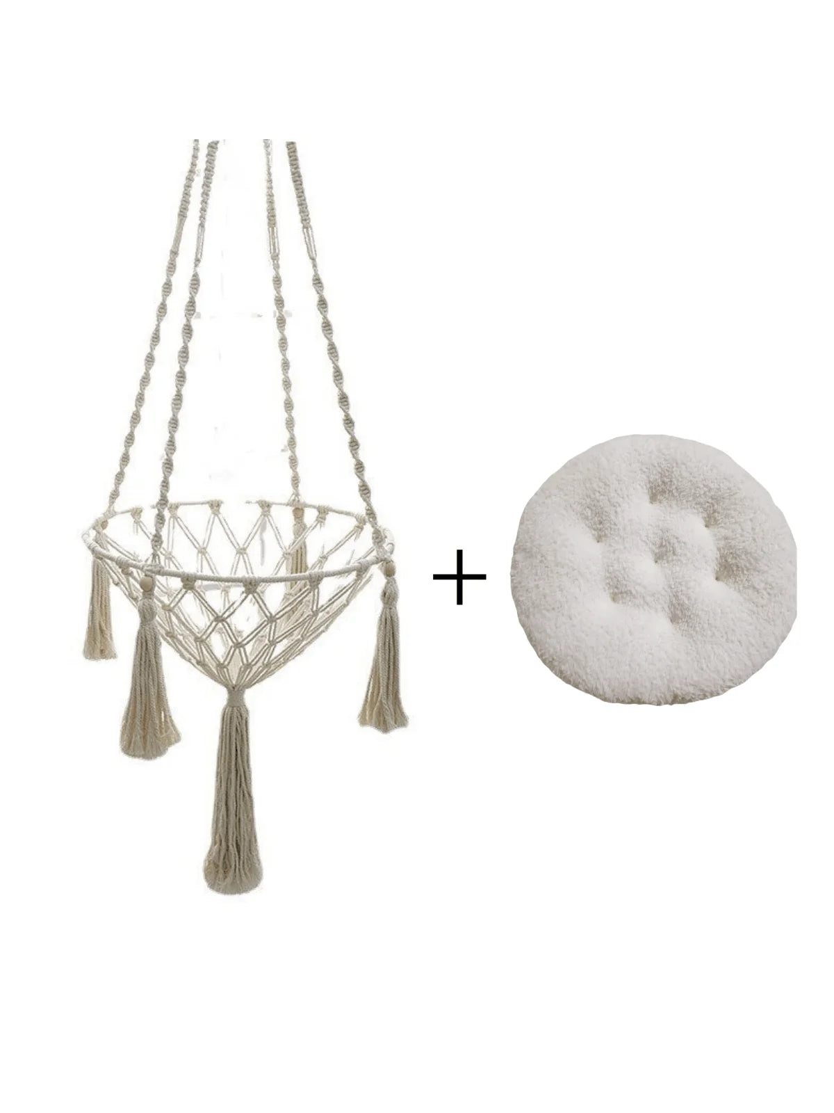 Hand-Woven Cotton Rope Cat Hammock Bed