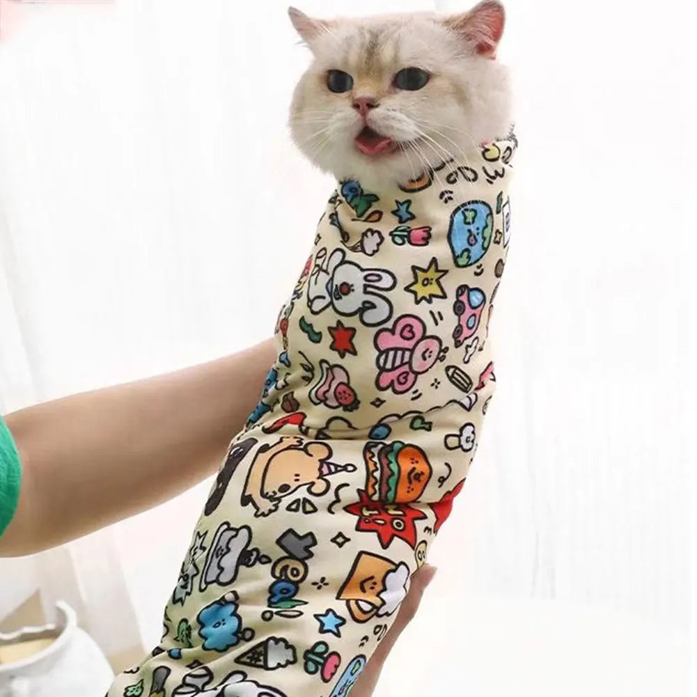 Cat Grooming Wrap Blanket – Anti Scratch & Anti Escape Helper