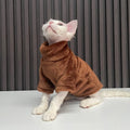 Velvet Thermal Hoodie for Sphynx Cats